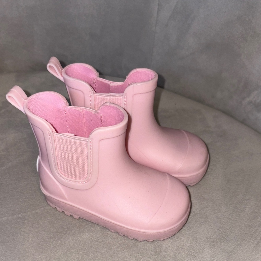 BearPaw Pink Kids Rain Boots
